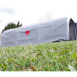 Carpa hinchable para asistencia médica