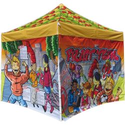 Kit carpa Alfa 3 x 3 m personalizada con techo y 3 paredes