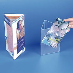 expositor tricara de metacrilato