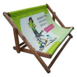 Tumbona publicitaria para eventos