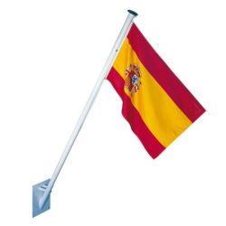 Mástil de fachada de acero y pletina para mástil