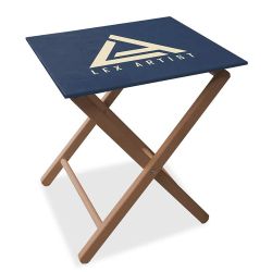 Mesita de madera plegable personalizable