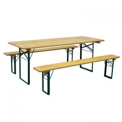 Mesas y bancos plegables Premium II 220 cm