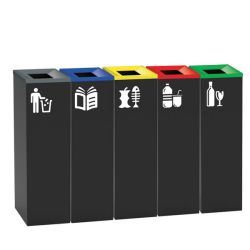 Papelera de reciclaje 60 litros Seattle