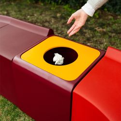 Papelera de metal Keras