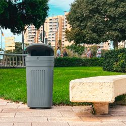 papelera urbana de residuos Curve