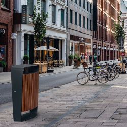 Papelera para exterior