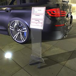 Portacarteles de metracrilato A4 Tótem 1