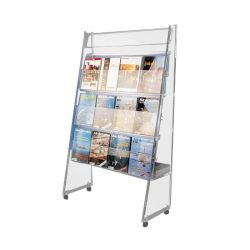 Portafolletos de metacrilato con ruedas Mueble expositor