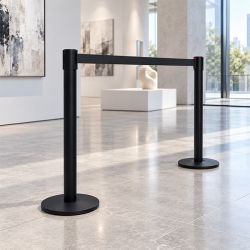 Poste con cinta retráctil Línea cinta 3m