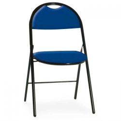 Silla plegable con asiento recubierto vinilo Roma