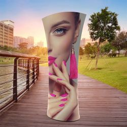 Tótem de exterior dos caras Wave curvo