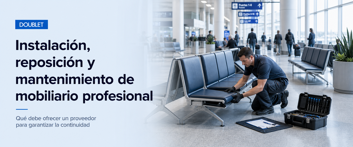 Instalación, reposición y mantenimiento de mobiliario profesional: qué debe ofrecer un proveedor
