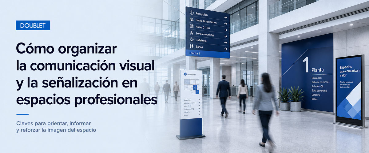 Cómo organizar la comunicación visual y la señalización en espacios profesionales
