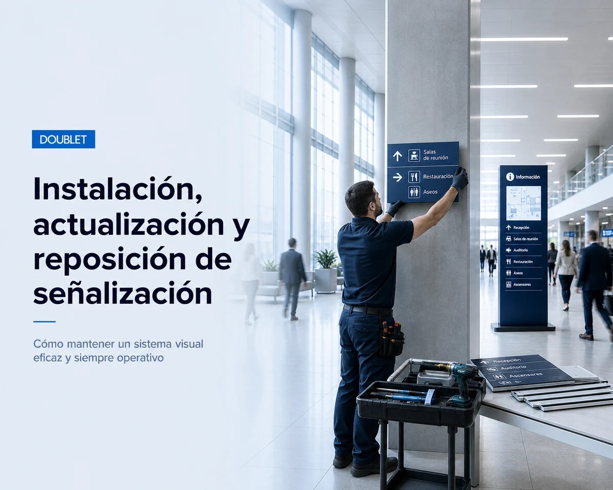 Instalación, actualización y reposición de señalización