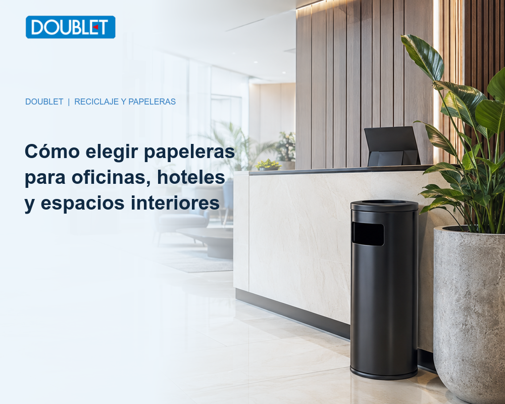 Cómo elegir papeleras para oficinas, hoteles, centros comerciales y espacios interiores