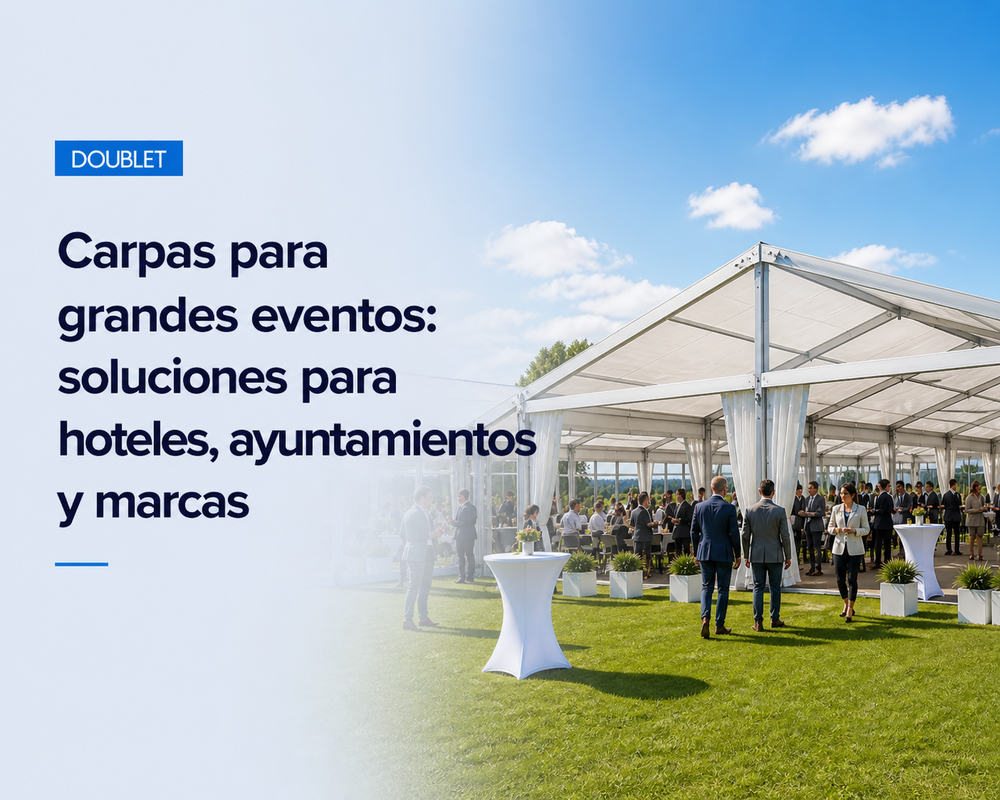 Carpas para grandes eventos: hoteles, ayuntamientos y grandes marcas