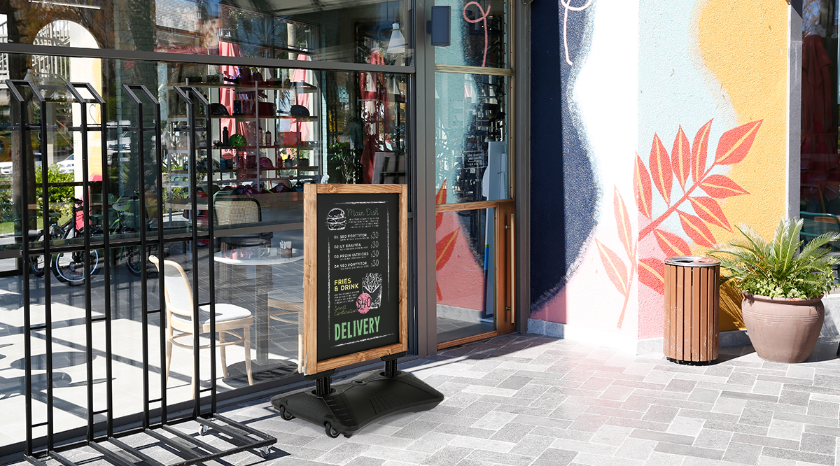 merora tu visibilidad con caballete madera