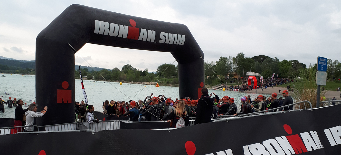 Arco de meta en Ironman