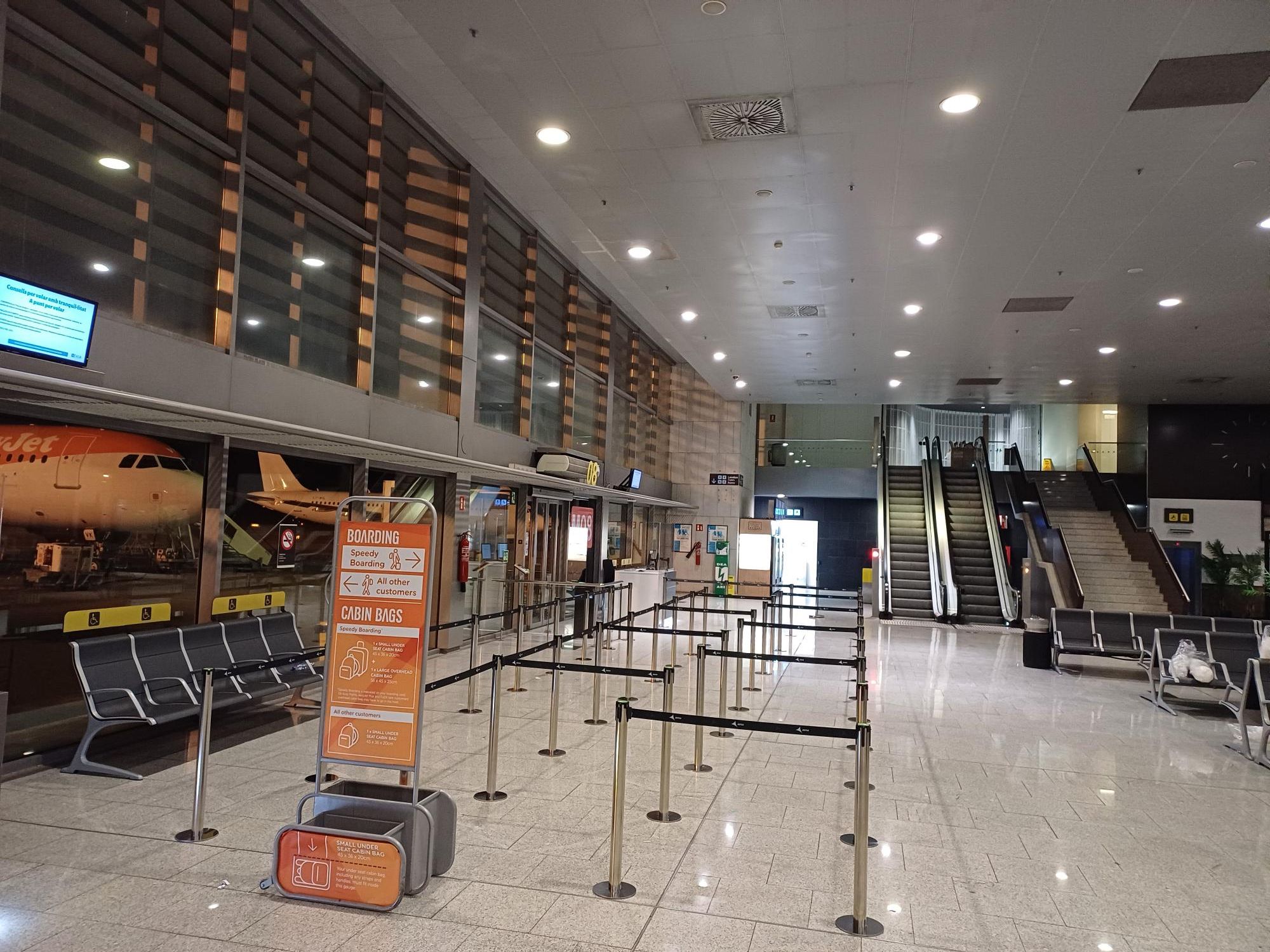 Zona de espera del Aeropuerto del Prat de Barcelona