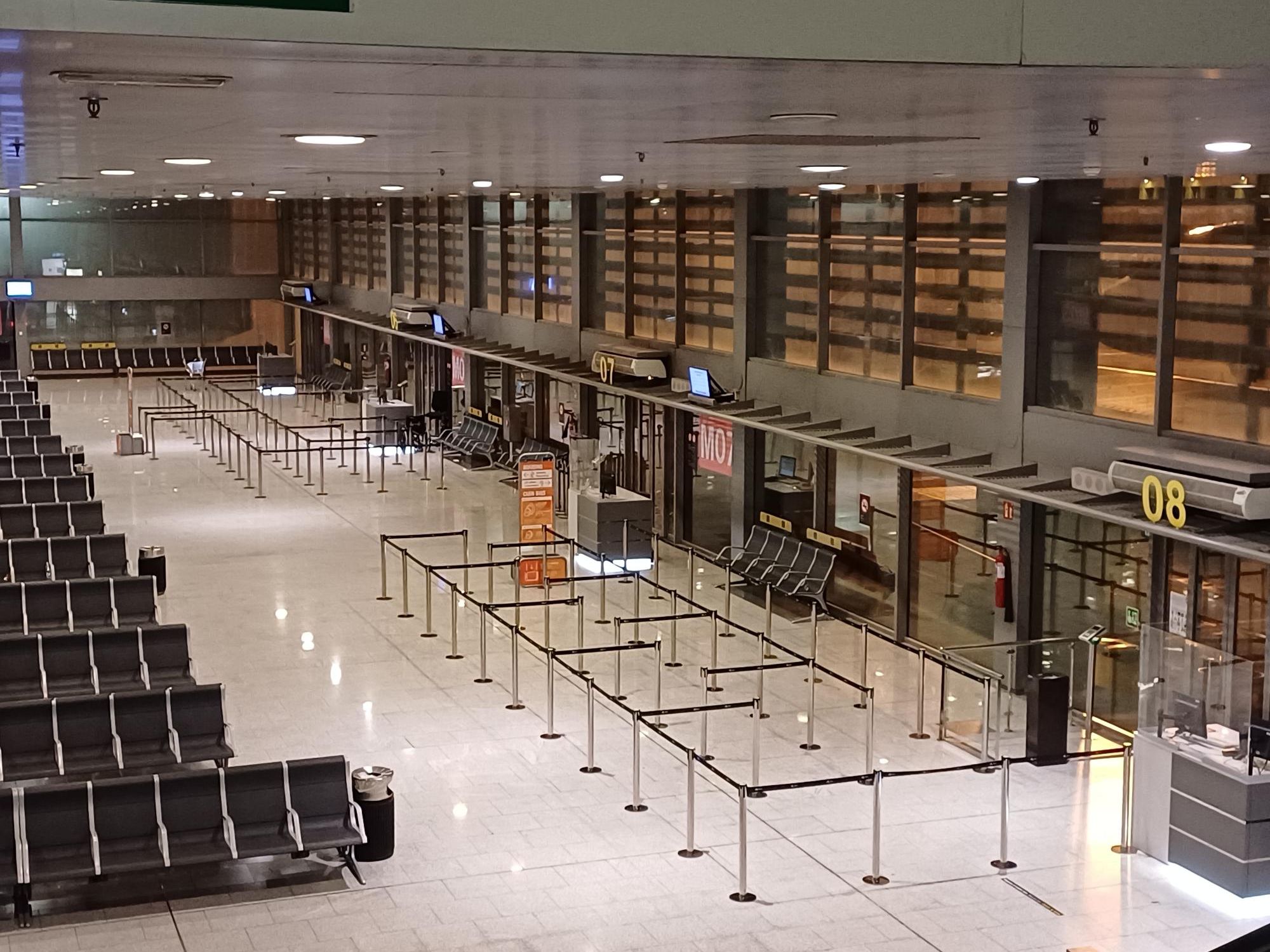 Sala de espera del Aeropuerto del Prat de Barcelona
